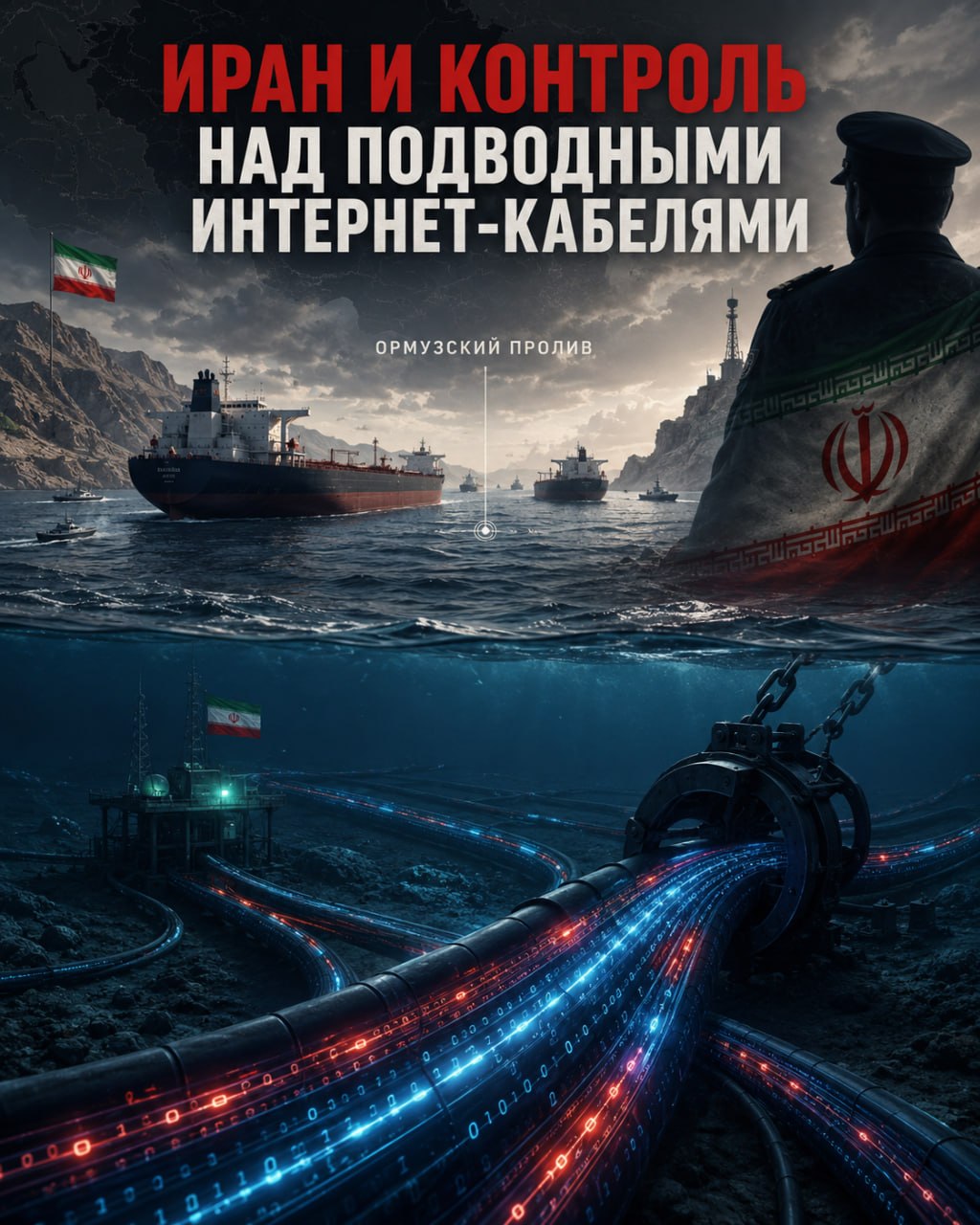 ◽️Иран нащупал уязвимое место Запада — подводные интернет-кабели в Ормузе