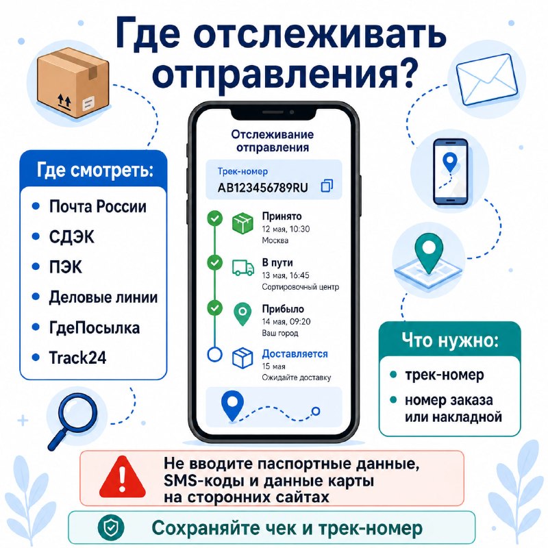 Где отслеживать свои почтовые отправления и посылки?