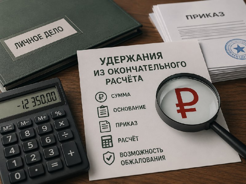 💰 Из окончательного расчёта удержали деньги: что делать